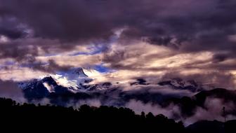 Panorama Nepal Mountains