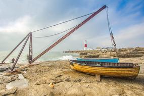 Fishing Boats Ocean Lighthouse