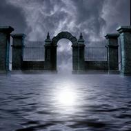 goal water clouds background