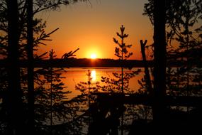Sunset Nature Reflection