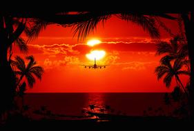 Sun Sunset Abendstimmung