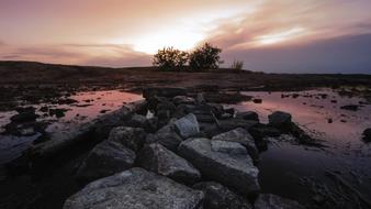 Sunset Monadnock Stone