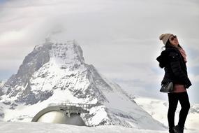 Tourism Posing Matterhorn