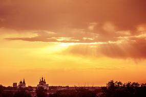 Sunset Rays Sky