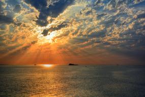 Sunset Clouds Sea Saint