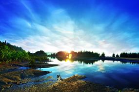 Sunrise Lake Cloud