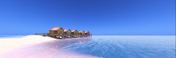 sea blue beach water vacations