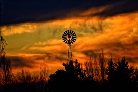 Mill Field at Sunset