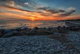 Sea Water Sunset
