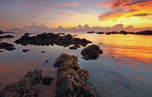 Beach Dawn Dusk