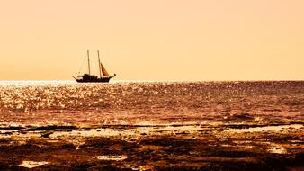 Boat Sea Horizon