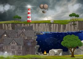 landscape lighthouse water light
