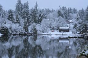 Waterfront Winter Snow