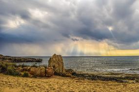 Sea and dark Clouds