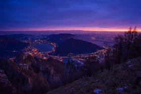Dark Sunset Sky lights