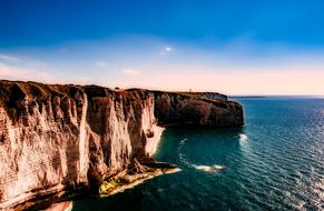 France Cliff Sea