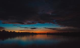 River Gold Sunset