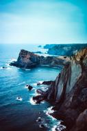 Cliff Mountains Sea