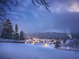 Snow Night Germany