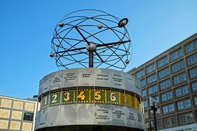 World Time Clock at Alexanderplatz, Berlin, Germany