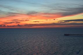 Sunset Over The Pier Seascape