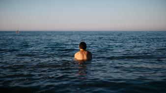 Beach Man Ocean