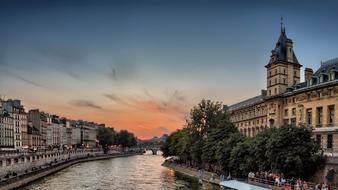 Seine River Sunset Paris