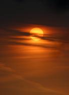 Clouds on Sunset Sky