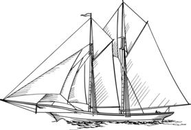 boat ocean sail sailing sea ship