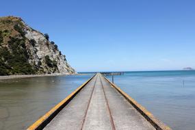 New Zealand Pier Boardwalk landscape