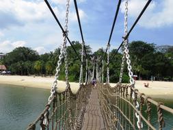 Sentosa Beach Singapore Rope