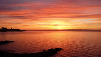 Sunset Dawn Body Of Water