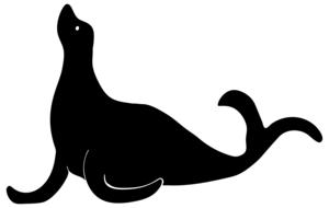 animal seal silhouette