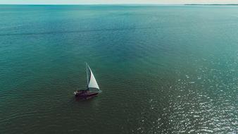 Ship in Water Ocean