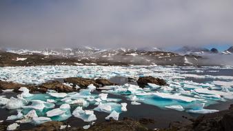 Drift Ice Frozen Mountain