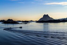 Sea at Evening Sunset landscape
