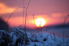 Sunset Snow Winter