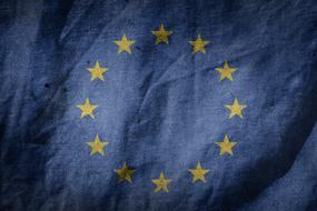 flag eu europe colours blow