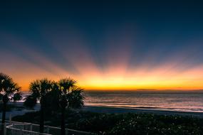 Beach Sunset Water