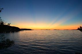 Sea Sunset Lake