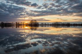 Sunset Lake Sky