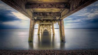 Jetty Pier Underneath shore