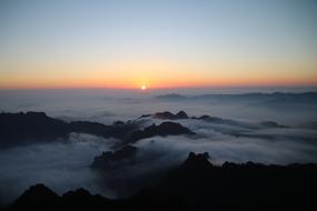 Cloud Sea Out Wudang The Golden