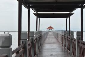 Sea pier Panorama View