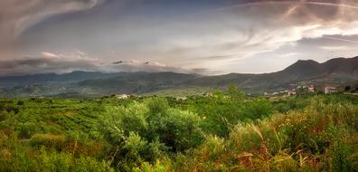 Crete Abendstimmung Mountains