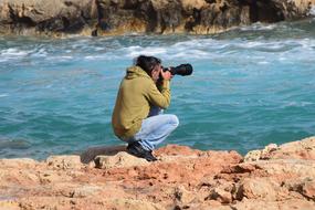 Photographer Photo Shooting Sea