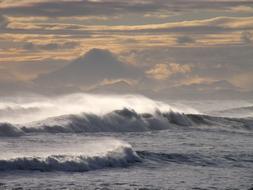 Ocean Volcano Storm