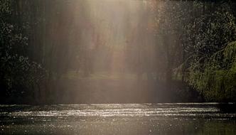 Evening Light Lake Reflection