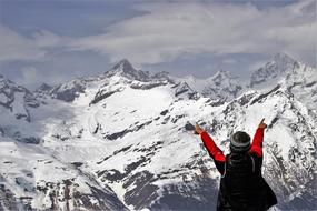 girl on The Alps Tops