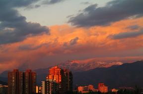 Panoramic Sunset Sky